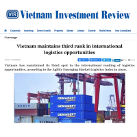 Vietnam maintains third rank in international logistics opportunities