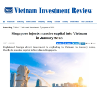 Singapore injects massive capital into Vietnam in January 2020